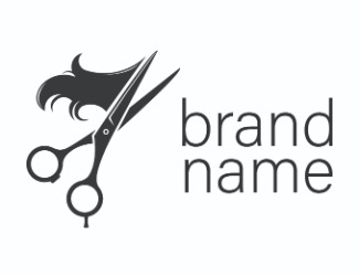Hair Scissors - projektowanie logo - konkurs graficzny